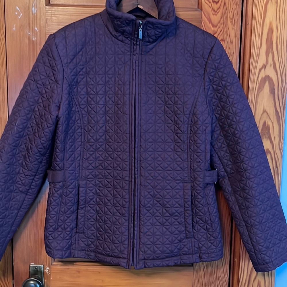 Quilted Jacket Plum Medium